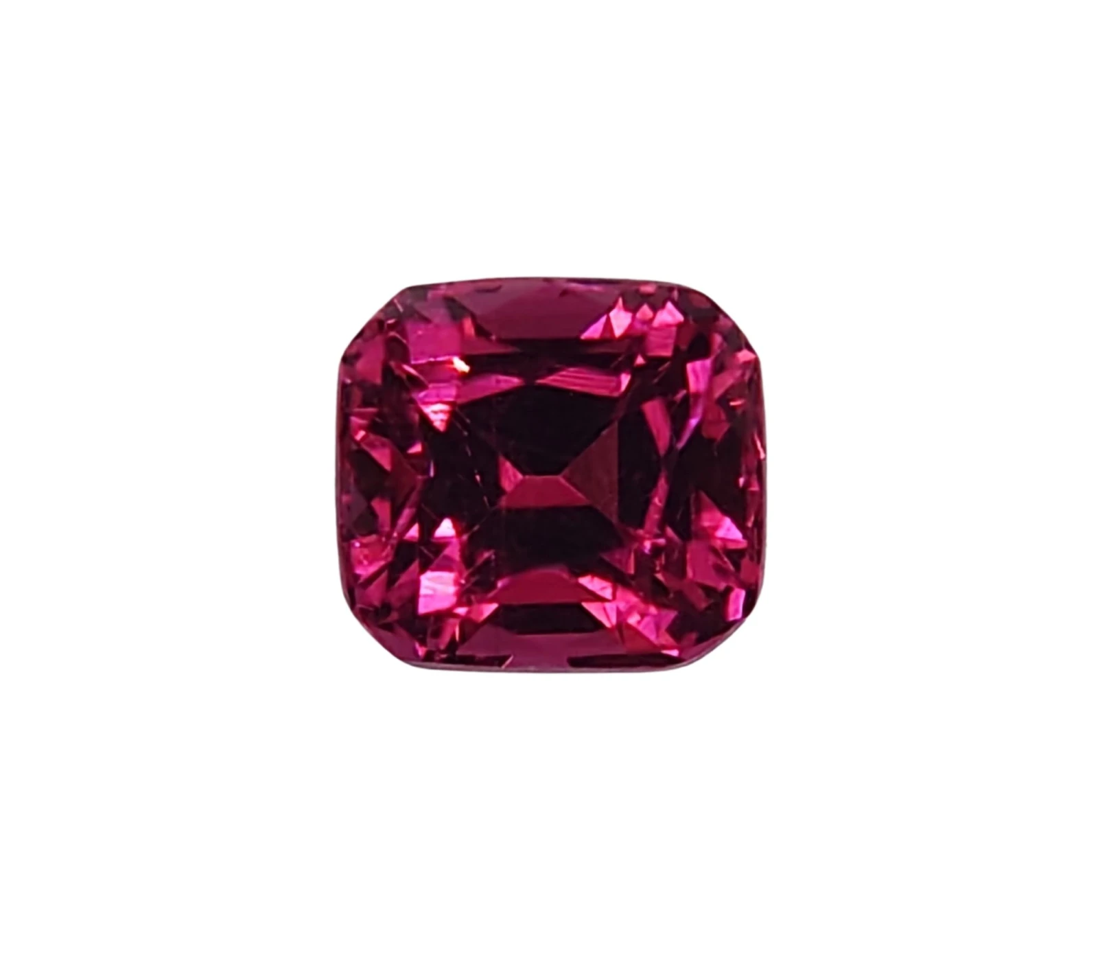 0.7ct Natural Cushion Faceted Umbalite Garnet from Tanzania — view 1